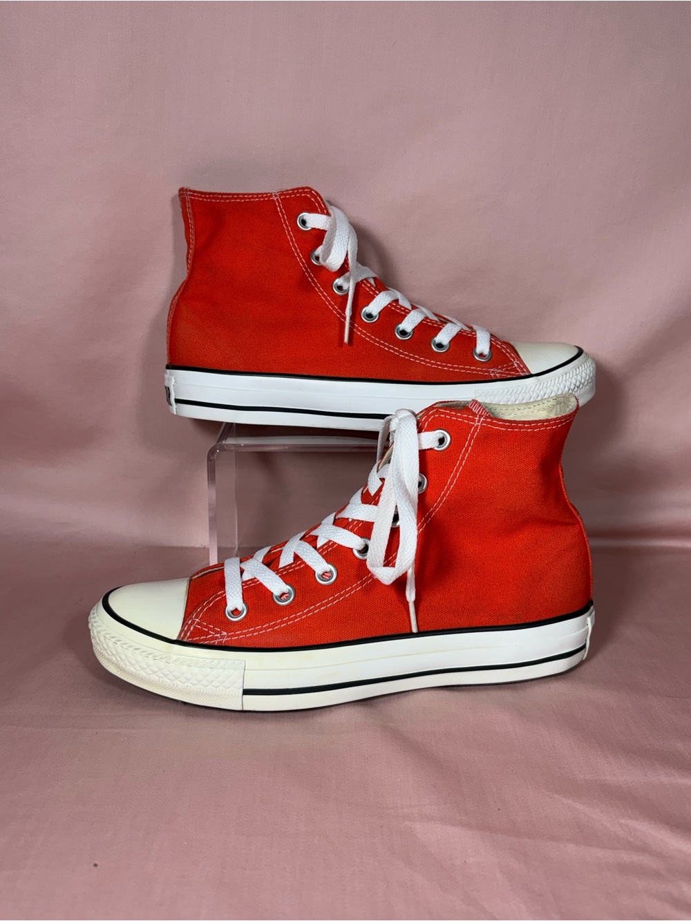 Converse CTAS Unisex Bright Orange High Top Sneakers Men's 5/Women's 7